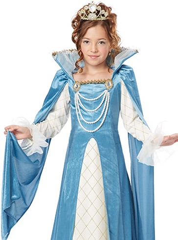(해외) 중세 르네상스 여왕 여아 할로윈 코스튬 드레스