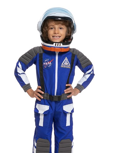 (해외) 아동용 나사 우주비행사 우주복 코스튬 블루 남아 여아용 (헬맷 포함 )