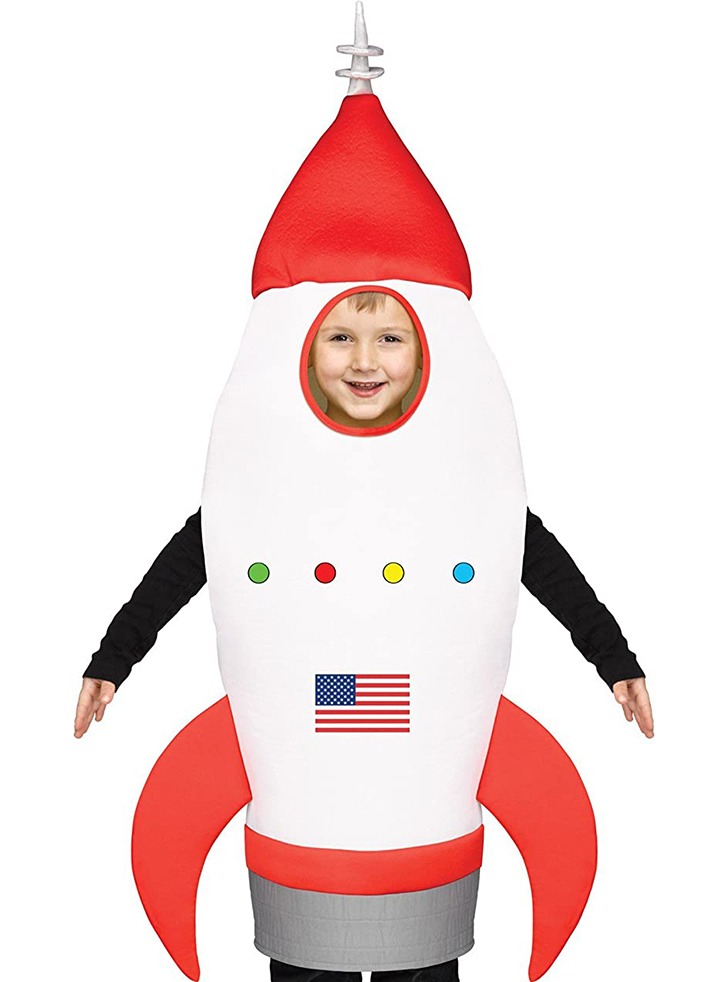(해외) 유아 아동 남녀공용 로켓 우주선 할로윈 코스튬 (3-6세용)