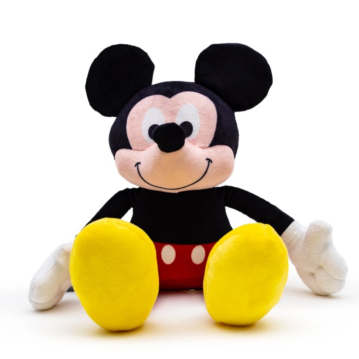 (해외) 강아지 장난감 디즈니 앉아있는 미키마우스 애견용품 삑삑이 애착인형 - 버클다운