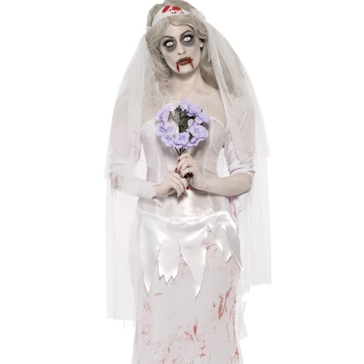 (해외) 유령 좀비 신부 여자 코스프레 할로윈 코스튬 드레스
