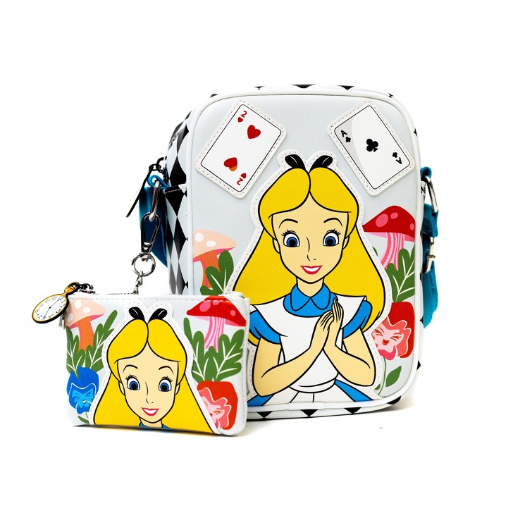 (해외) 디즈니 이상한 나라의 앨리스 가방과 동전지갑 세트