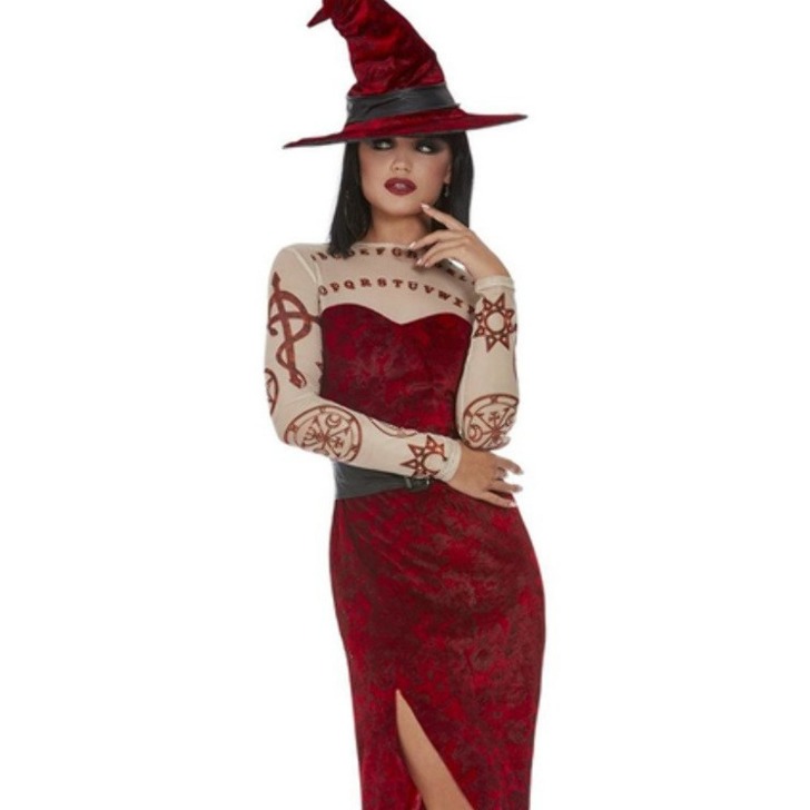 (해외) 여자 붉은 악마 마녀 코스프레 의상 할로윈 코스튬
