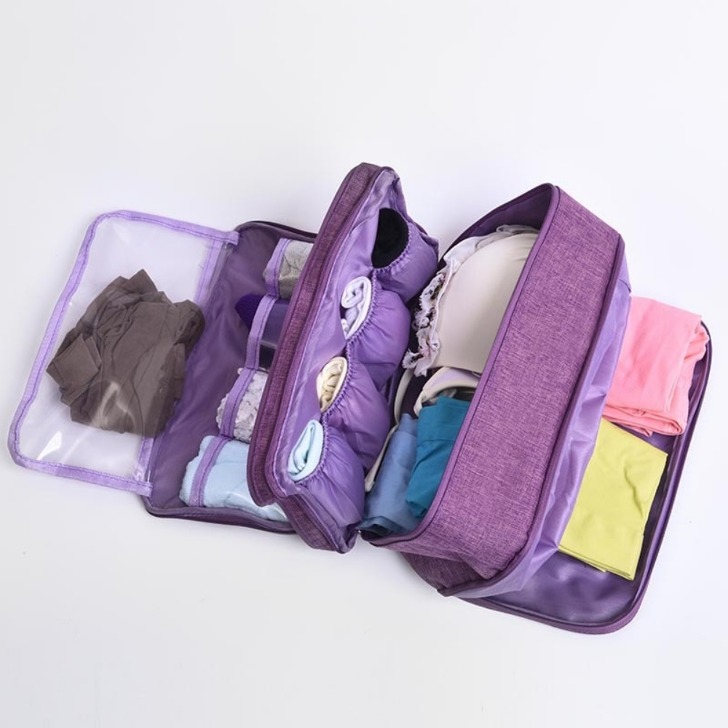 여행용 속옷 정리 가방  양말 파우치 의류 화장품  방수 핸드백 소품 수납
