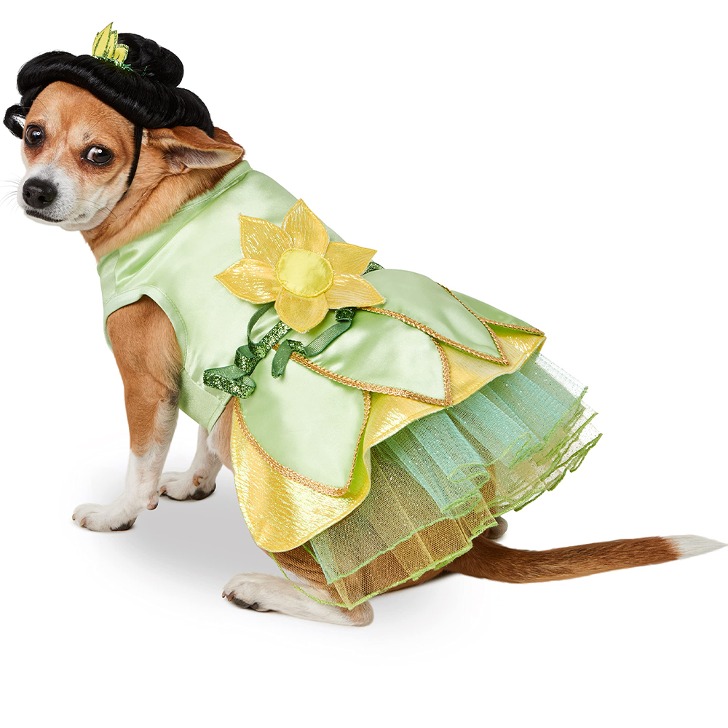 디즈니 티아나 공주 강아지옷 코스프레 의상 할로윈 코스튬 애견의류