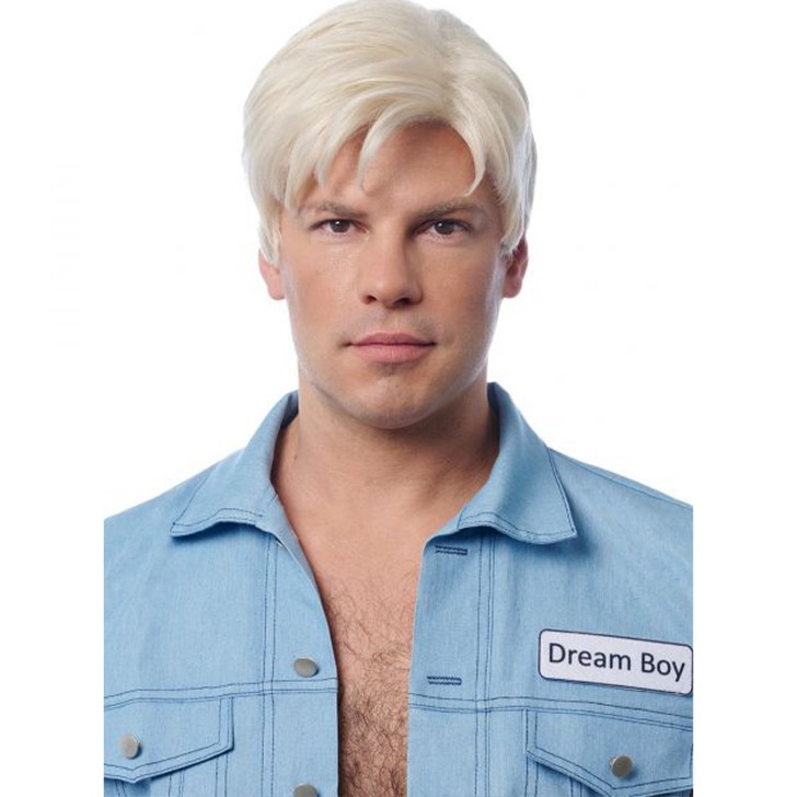 바비 인형 남자 켄 드림 보이 백색 가발 코스프레 할로윈 코스튬 파티 소품