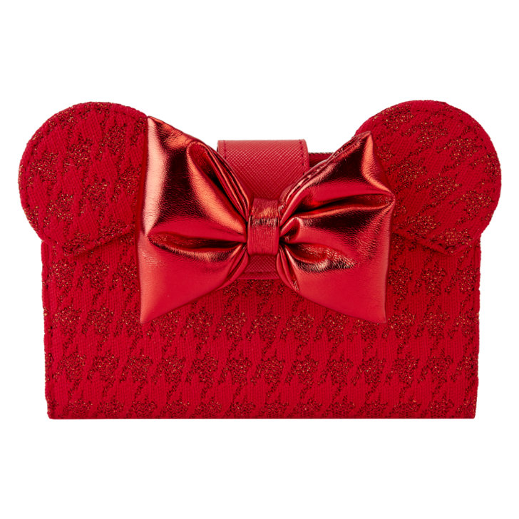 미니마우스 레드 글리터 색조 이중 여자 지갑 여친 선물 라운지플라이